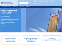 Tablet Screenshot of hwk-service.de